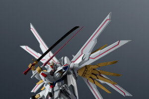 キラの新たな翼…マイティーストライクフリーダムガンダムが6月27日に発売！ プラウドディフェンダーは切り離して展示可能 画像