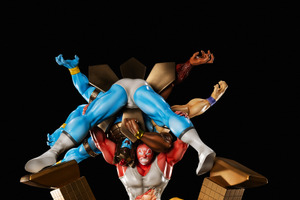 あーーっと夢のドッキングだーーーっ!!「キン肉マン」“マッスルドッキング”の決定版!! 32万円超えの臨場感抜群なフィギュア登場 画像