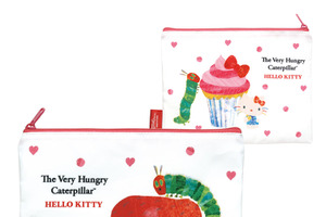 「サンリオ」キティ×はらぺこあおむし♪ ラブリーなコラボがかわいすぎー！ トートバッグやポーチなどカプセルトイに登場 画像