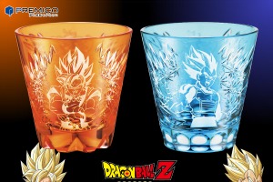 「ドラゴンボールZ」孫悟空＆ベジータが超サイヤ人で必殺技を放つ！高級グラス限定400点登場 画像