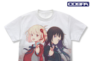 「リコリコ」“私は君と会えて嬉しい！” 千束とたきなのフルグラTシャツ、リコリス校章ワークシャツなど新作グッズ登場♪ 【二次元コスパ】 画像
