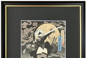 「NieR:Automata」2B、凛と立つ姿が美しい…！浮世絵木版画が数量限定で登場＆D.K直筆サイン入り 画像