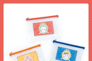 ちいかわ＆ハチワレがピース♪ 「ちいかわ」フラットポーチにクリアフォルダー、缶バッジなど100円雑貨が登場 画像