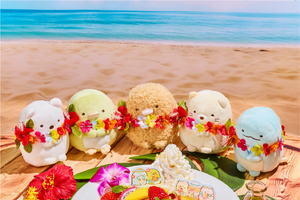 「すみっコぐらし」気分はハワイ♪ しろくま、とんかつたちがリゾート風衣装で大集合！「アロハテーブル」コラボ展開☆ 画像