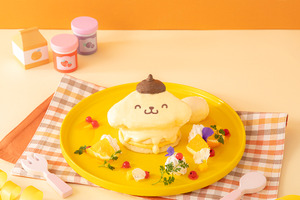 ポムポムプリンがいっぱいで幸せ…♪ 「サンリオ」ポムポムプリンのテーマカフェが期間限定オープン！ 画像