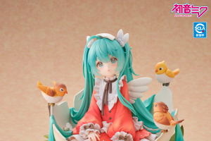 小鳥と戯れる初音ミクが可愛すぎる…♪ オリジナルコンセプトをもとに、Bison倉鼠氏のイラストを忠実に再現 画像