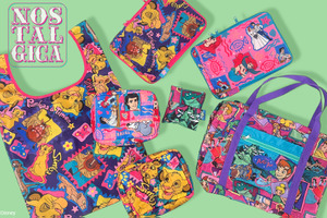 春のレジャーに大活躍♪「ライオン・キング」「リトル・マーメイド」「ピーター・パン」のレトロでカラフルなバッグ＆ポーチが登場！ 画像