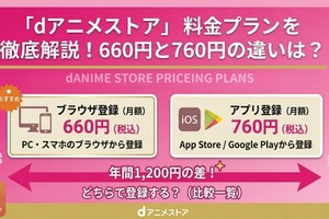 「dアニメストア」料金プランを徹底解説！660円と760円の違いは？ 画像