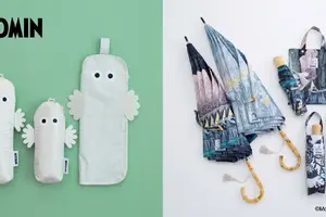 ムーミンたちと雨の日も楽しく♪ ニョロニョロや、小説の挿絵柄の“晴雨兼用傘”が登場 画像