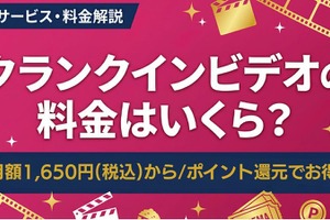 クランクイン！ビデオの料金はいくら？ 月額プランやポイント制度を解説 画像