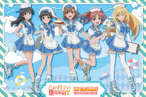 「とある」御坂美琴、食蜂操祈らのマリン衣装が涼しげ♪“ゲコ太カレー”ほかオリジナルメニュー＆先行グッズ登場の「22カレー」コラボ開催 画像