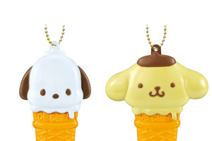 「サンリオ」キティやポチャッコ、ポムポムプリンがアイスクリームに!? マスコットチャーム付き食玩が登場 画像