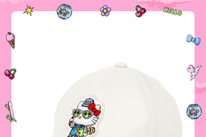 「サンリオ」キティがスケートボーダーでウェイ♪ DJポチャッコはスクラッチだYO♪ 独特タッチがおしゃれすぎる全7種キャップが登場 画像