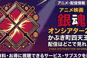 アニメ「銀魂オンシアター2D かぶき町四天王篇」の配信はどこで見れる？お得な視聴方法を紹介！ 画像