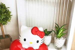ハローキティのインテリアにも◎な貯金箱が登場♪ 3種ラインナップで発売中 画像