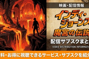 映画「インディ・ジョーンズ/魔宮の伝説」の配信はどこで見れる？サービス比較 画像
