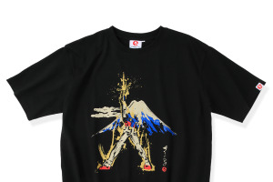 「ガンダム」富士山をバックにラストシューテイング―！ 筆絵タッチの静岡限定グッズが登場 画像
