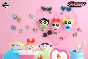 今日もみーんな救われた！サンキュー☆「パワーパフ ガールズ」が“一番くじ”に登場！スマホスタンドやぬい、ティッシュケースも 画像