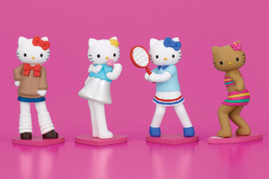キティちゃんがスタイルアップ!? ルーズソックスギャルやエンジェルが“平成レトロ”感じる♪ ガチャフィギュア登場 画像