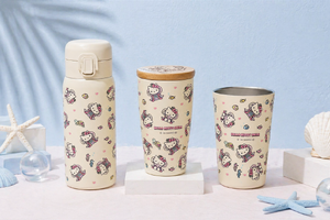 新作！“乙姫”キティちゃんがキュートすぎ♪ 「HELLO KITTY SMILE」限定ドリンクグッズ3種が登場　 画像