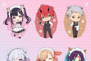 「超かぐや姫！」かぐや、彩葉、ヤチヨたちがキュートなメイドさんに♪ 新作グッズも勢揃いのコラボカフェがオープン！ 画像