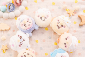 ちいかわ＆ハチワレたちの、おしゃぶり姿やおくるみ姿が可愛すぎる♪ 「ちいかわベビー」のハズレなしオンラインくじが登場！ 画像