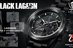 「BLACK LAGOON」25周年記念！ラグーン商会&ホテルモスクワ、ハードボイルドなクロノグラフ腕時計が登場 画像