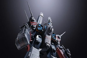 「超時空要塞マクロス」45周年記念商品第1弾として「SDF-1 マクロス」がDX超合金最大級のボリュームで登場！ 強攻型への変形や艦橋などの発光ギミックなどプレイバリュー抜群 画像