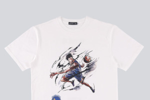 ルフィの反則級のボール捌き…ローのビハインドパスはクールすぎ☆「ワンピース」×NBAコラボのTシャツがどれも欲しい♪ 画像
