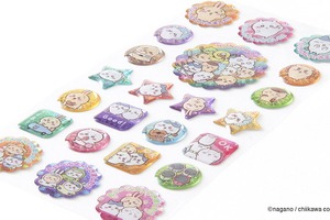「ちいかわ」キラキラでツヤツヤな“ぷっくりごほうびシール”や、文字練習のやる気がUPするスタンプ登場！ 画像