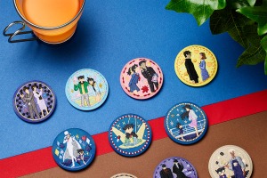 「名探偵コナン」新一＆蘭、平次＆和葉らの“あの”シーンが刺繍缶バッジに♪ 全11種のプリントビスケット登場 画像