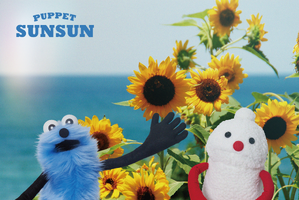 パペットスンスンたちの夏っぽビジュが爽やか☆限定グッズは100点登場♪ 期間限定ポップアップがお台場で開催 画像