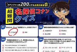 「コナン」ファン約200人のうち全問正解者は“0”!?「超難関名探偵コナンクイズ」実施！ 6月21日18時に解答発表「自信ない」「誤答選択肢クオリティ高いな」 画像