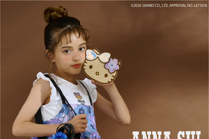 「サンリオ」日焼けキティ×サマーフラワーがかわいい♪ 子ども服ブランド「ANNA SUI mini」から新作アパレル登場！ 画像