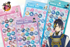「刀剣乱舞」“ボンボンドロップシール”が登場♪　三日月宗近ら124振りの刀剣男士紋とアイコンのピース入り！ 画像