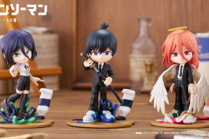「チェンソーマン」レゼ篇よりレゼ・アキ・天使の悪魔のデフォルメフィギュアが登場！カートゥーン風のフォルムがかわいい♪ 画像