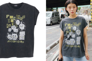 「ちいかわ」うさぎの“ハヤル”Tシャツ爆誕！ mofusand＆コウペンちゃんも集結♪ 全14コンテンツのヴィンテージ風Tシャツ登場 画像