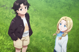 夏アニメ「令和のダラさん」禁足地に踏み入った日向と薫は、異形の存在“屋跨斑”に遭遇するが…？第1話先行カット 画像