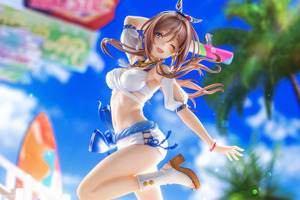 “サマーマ！”「学園アイドルマスター」姫崎莉波が「キミとセミブルー」のイラストをもとに立体化！ 抜群のプロポーションと夏らしい爽やかな躍動感をお手元でも 画像