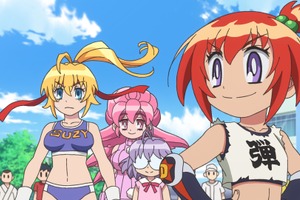 夏アニメ「炎の闘球女 ドッジ弾子」“炎の闘球児”弾平の娘・弾子が再び新たな伝説を築く！第1話先行カット 画像
