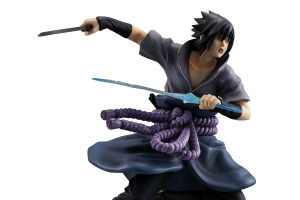 “オレもお前のところに行くとしよう…お前を切りに！！”「NARUTO-ナルト- 疾風伝」サスケの忍界大戦バージョンのフィギュアが再販！写輪眼＋輪廻眼や鬼気迫る表情の差替えパーツも付属 画像