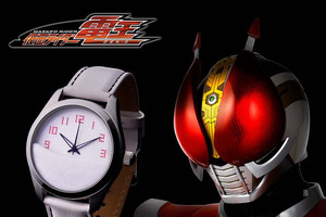 「仮面ライダー電王 こぼれ落ちる砂の腕時計」が予約受付中♪文字盤のおよそ半分が白い砂で覆われ、暗闇では砂の奥からライダーズクレストが浮かび上がる！ 画像