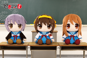 「涼宮ハルヒ」が特大ぬいぐるみに！ハルヒ、みくる、有希が全高約60cmの特大サイズで存在感バッチリ☆ 画像