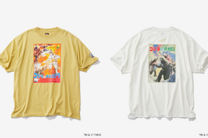 歴代「ゴジラ」のポスターアートをTシャツに！ 個性豊かな怪獣たちの臨場感溢れる場面写真、キャップなども登場 画像