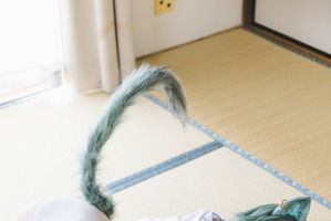 「めちゃくちゃいい」「リアルえちえちねこちゃん」「大家本人で笑った」…「ヤニねこ」コラボグラビアが超話題!!　篠崎こころ＆声優・稲田徹が出演「ヤンマガ」34号 画像
