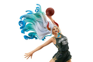 ヤマトの豪快なダンクを見よ！ 「ワンピース」×NBAコラボのヤマトがフィギュア化！ミルウォーキー・バックスのユニフォーム姿はここでしか見られない！ 画像