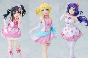 「ラブライブ！」絢瀬絵里＆東條希＆矢澤にこが「僕たちはひとつの光」衣装で立体化！ あみあみ限定で「アクリルキャラクタープレート」が付属 画像