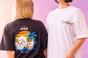 「ちいかわ」シーサー＆くりまんじゅうが乾杯♪ 「オリオンビール」コラボ限定デザインTシャツが登場！【7月28日発売】 画像