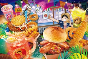 「ワンピース」ルフィやローと乾杯！焼きそばや光るドリンクカップなどお祭りメニュー登場☆あの“麦わら帽子”もグッズ化!? 【USJ「ワンピース・プレミア・サマー」が開幕】 画像