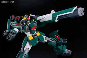 「機動新世紀ガンダムX」より「ガンダムレオパルド」のHGガンプラが抽選販売受付中！ インナーアームガトリングの変形と、左腕との合体・収納ギミックが再現 画像